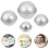 4 Pairs Half Badbalvorm Aluminiumlegering Cake Sphere 5