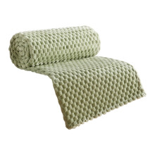 Golden Turtle Velvet Blanket 100x70cm | Soft Flannel Throw – Yellow, Green, Gray, Army Green, Coffee | Warm Napping Blanket for Sofa, Bed & Outdoor