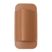 Bolsa horizontal de couro com clipe para cinto, para homens.