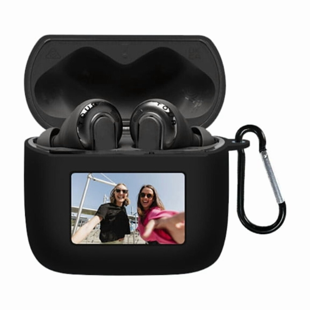 Liquid Silicone Protective Case Cover Shockproof Cover With Hooks For Compatible With Jbl Tour Pro3 Earphone 9377112543833