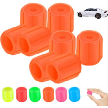 Waterproof glow-in-dark tire valve caps 4 pcs