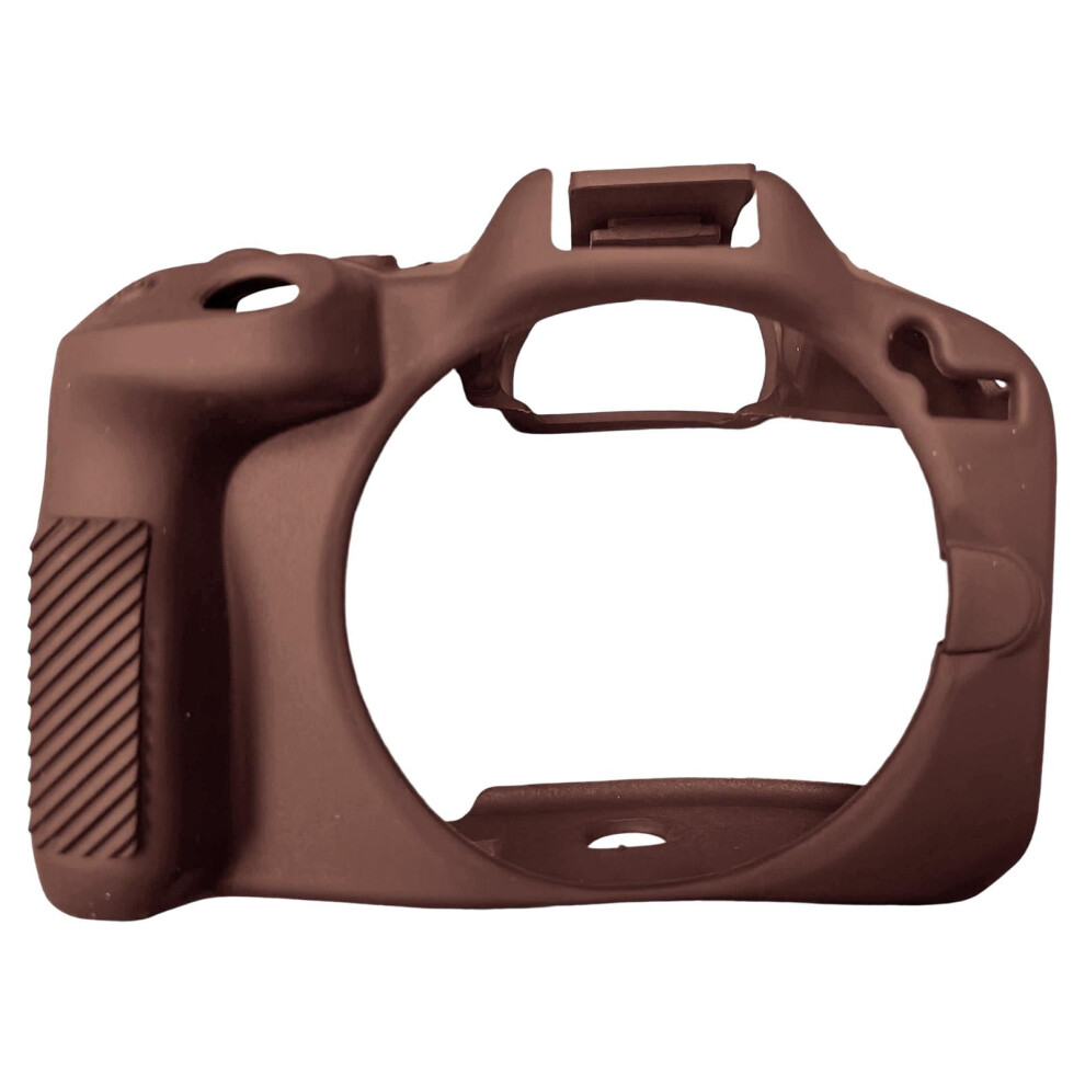 Camera Case Cover Protector Silicone Soft Skin Anti-Scratch Cover Rubber Sleeve Brown 9377112544557