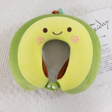 Kids Travel Pillow for Airplane, Road Trip, Car Seat - Neck, Chin Supporting - Memory Foam Insert and Cute Animal Plush Cover - Gift for Boys, Girls