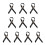 10 broches ruban noir 9 x 5 cm 1
