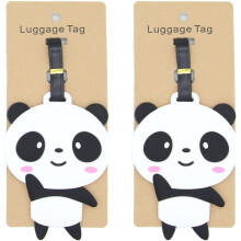 Panda Luggage Tags Silicone 2-Pack