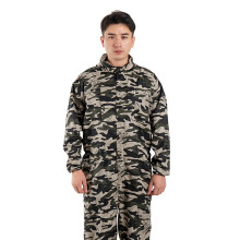 Waterproof, Breathable, Anti-static Men's Work Jumpsuit with Elastic Cuffs & Multiple Pockets – Polyester Coveralls