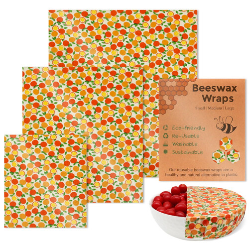 Practical Beeswaxs Wrap Assortment 3 Pieces Sturdy Multifunctional Storage Solution Home Accessory for Daily Use