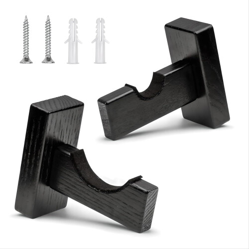 Baseball Bat Display Case Solid Wood Wall Mount Horizontal