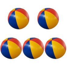 5Stk Leichte Aufblasbare Strandspielbälle Aus PVC Für Pool Und Strand