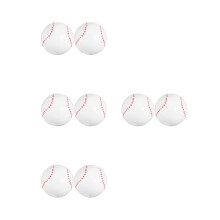 8Stk Stabile PVC Strand- Und Pool Bälle Aufblasbar Weiß Für Kinder