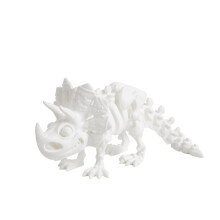 1pc 15CM 3D printed new Triceratops dinosaur skeleton transformed figurine, gift, handicraft, trendy birthday present