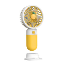 Hand Held Fan Rechargeable Cute Fruit Handheld Small Fan Girl Student Children Portable Desktop Lazy Phone Summer USB Fan Portable