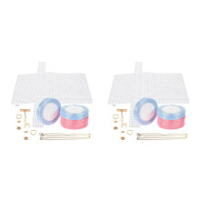 2Sets DIY Umhängetaschen Material Lila, Fein Verarbeitet Für Anfänger