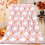 Coperta in flanella rosa per Halloween, 76 x 102 cm 1