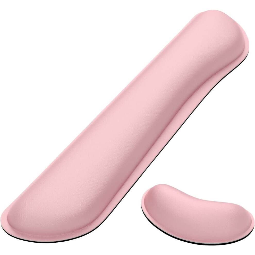 Keyboard Wrist Rest And Mousepad Set Gel Memory Foam 2-Piece 913466103591