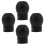 4Pcs PVC Earbud Replacement for Stethoscope Black Ear Pieces 4