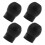 4Pcs PVC Earbud Replacement for Stethoscope Black Ear Pieces 6