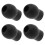 4Pcs PVC Earbud Replacement for Stethoscope Black Ear Pieces 9