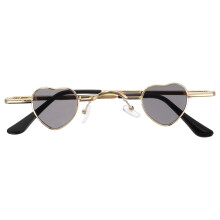 2Stk Graue Herzförmige Lustige Sonnenbrille Partybrille Fotoprop