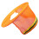 3Stk Harthelm Sonnenblende Mit Nackenschutz, Reflektierend, Orange 1