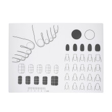 3Pcs Multi Acrylic Nail Practice Mat Silicone Pad for Nail Art