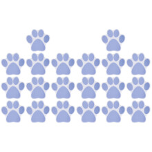 20Pcs Kids Cartoon Paw Bathtub Stickers Waterproof Anti-Slip Bathroom