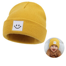 Unisex baby beanie hat, soft knit winter warm hat