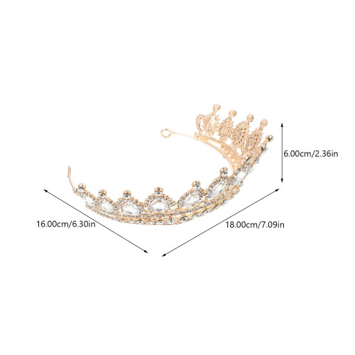 Goldene Braut Haarband Hochzeit Schmuck Accessoire 1