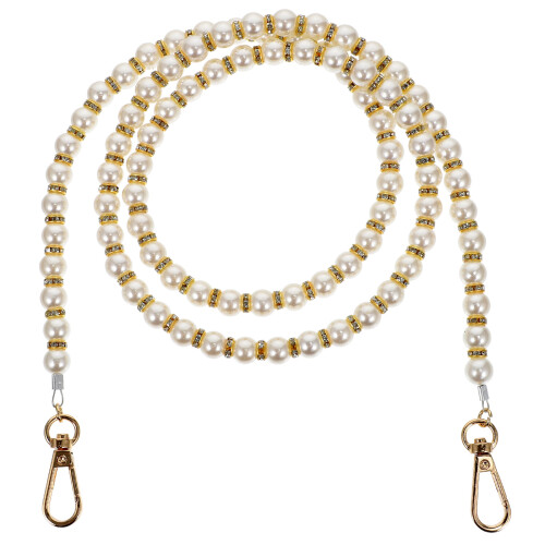 3Pcs DIY Pearl Bag Chain Stylish Handbag Strap Replacement Accessories