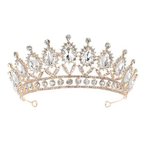 Goldene Braut Haarband Hochzeit Schmuck Accessoire 2