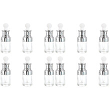 12Pcs Small Glass Essential Oil Bottle Dropper Dispenser Refillable