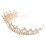 Goldene Braut Haarband Hochzeit Schmuck Accessoire 7