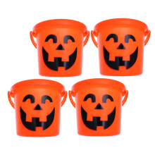 4pcs halloween candy storage buckets for trick or treat