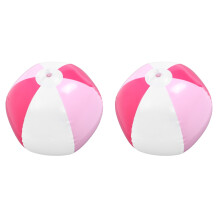 2Pcs Multi-Color PVC Inflatable Beach Balls for Outdoor Games