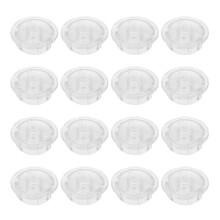 20Pcs Sleek Plastic Window Blind Bottom Rail Button Covers Dustproof