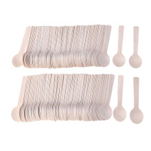 100Pcs Wood Beige Food-Grade Party