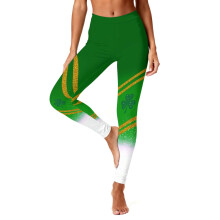 Women's St. Patrick's Day Leggings Shamrock Print Stretchy