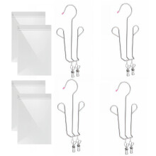 4PCS Durable Shoe Storage Rack Adjustable Shoe Holders for Home