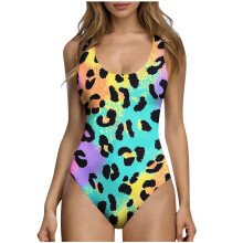 Bescheiden badpak uit één stuk voor dames met buikcontrole, model 2026, lang model met afslankend effect voor de torso, schattig badpak met