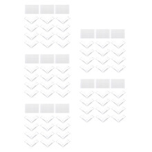 60Pcs Simple Cuttable White PVC Window Corner Protection Bumpers