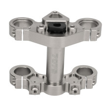 RĂȘche de direction triple pour moto Ă©lectrique 1/4 Losi Promoto MX Silver