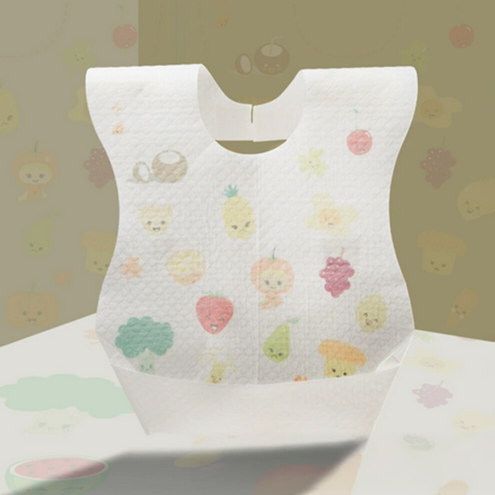 (Disposable Bib: Fruit) Waterproof Disposable Baby Bibs & Bandanas Penghui-Toys