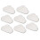 8Pcs Paper Cloud Plates White Disposable Dish Plates for Events 5