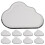 8Pcs Paper Cloud Plates White Disposable Dish Plates for Events 6