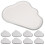8Pcs Paper Cloud Plates White Disposable Dish Plates for Events 8