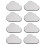 8Pcs Paper Cloud Plates White Disposable Dish Plates for Events 10