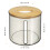 Contenitore Fazzoletti Rotondo in Con Coperchio Legno 6