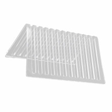 Elegantes Schallplattenregal aus transparentem Acryl – Eleganter Schallplattenhalter aus Acryl – Elegantes Ausstellungsregal für Vinyl-Alben in