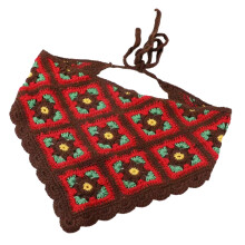 Bloemenhoofddoek, tulband, haarband voor dames, bloemenhoofdbedekking, lentebandana, bloemenhoofddoek met opengewerkt patroon.