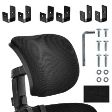 Univerzálny nastaviteľný nadstavec na opierku hlavy s elastickým špongiovým vankúšom pre ergonomické kancelárske stoličky, kompatibilný s